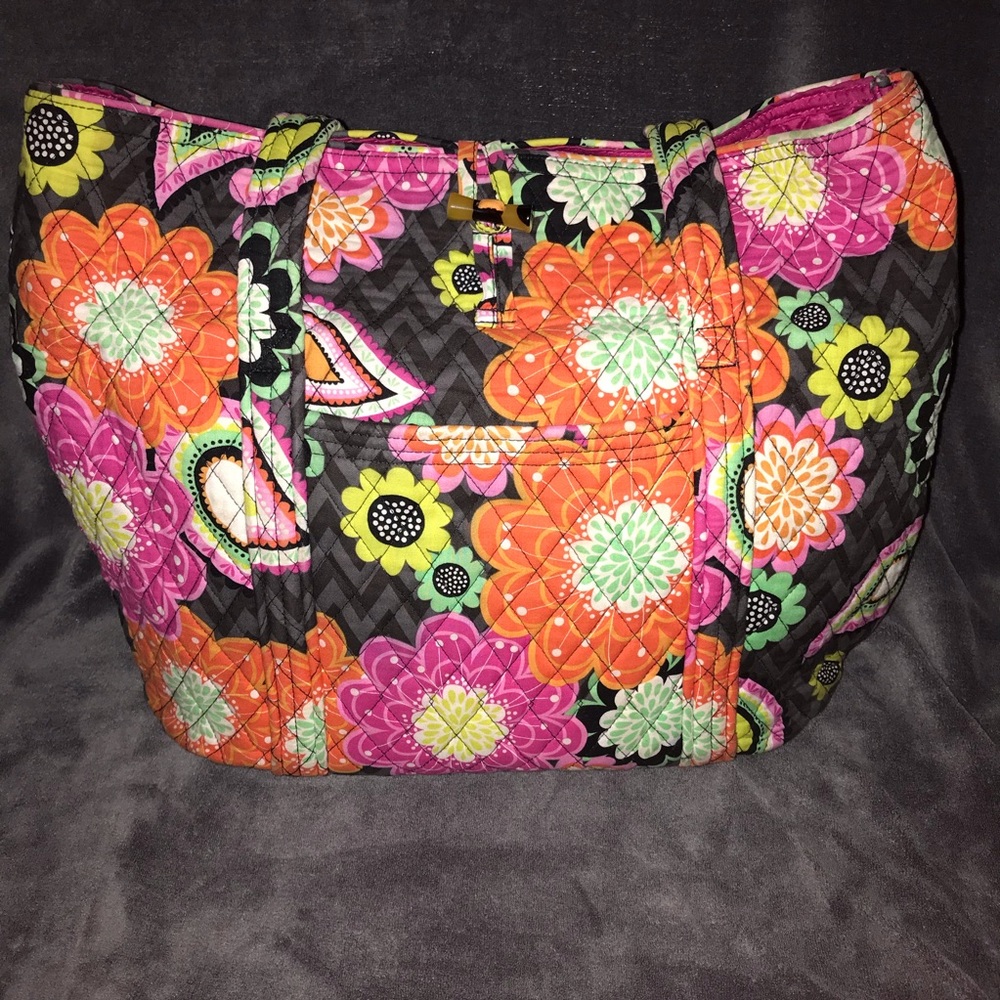 Vera Bradley Ziggy Zinnia Tote Bag